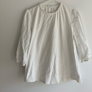 Roolee lace collar shirt